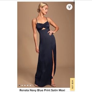 Lulus Navy Maxi Dress